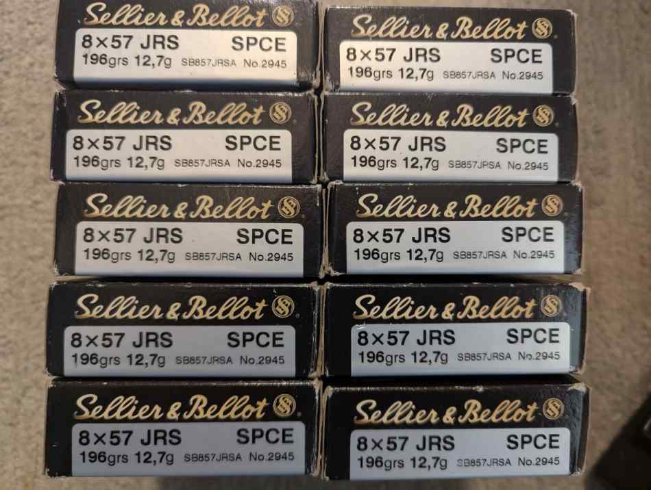 200 rds Sellier &amp; Bellot rimmed 8mm Mauser