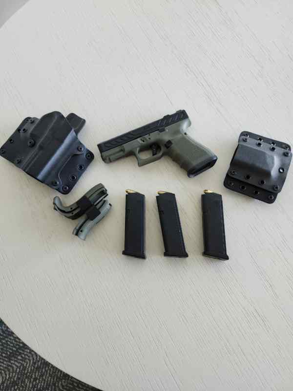 Gen4 G19 Battlefield Green with GGP Slide Optics R