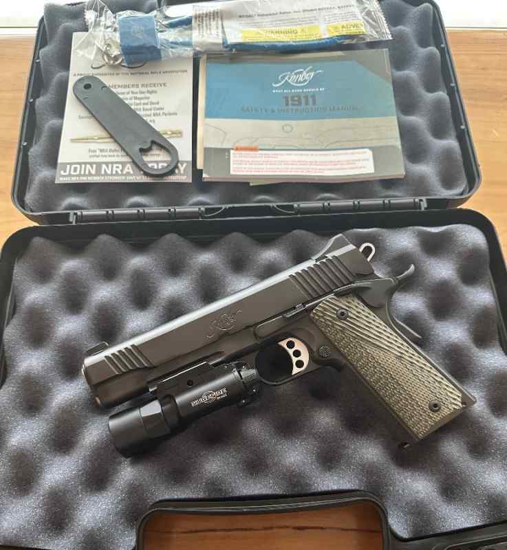  KIMBER CUSTOM TLE/RLll 45 W/SUREFIRE