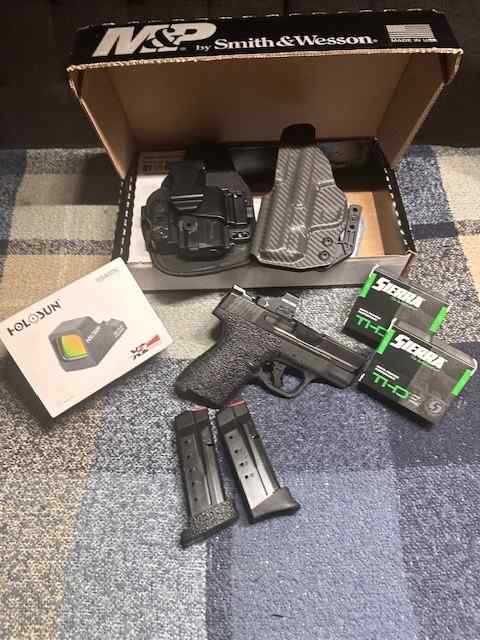 Shield  Plus 9mm w/ Holosun 407k X2, IWB Holsters