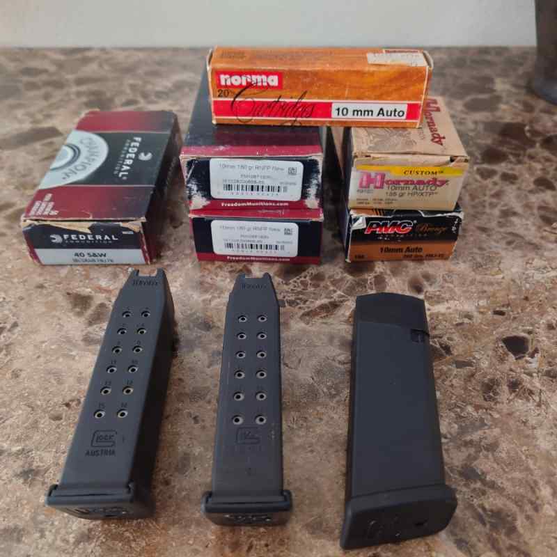 Glock 20 Magazines qty 3 10mm Ammo