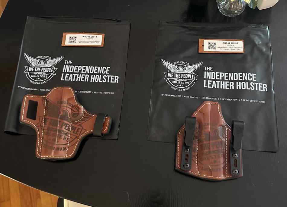 We The People NEW 1911 brown leather holster