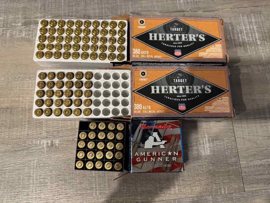 380acp ammo - 104 rounds for $40