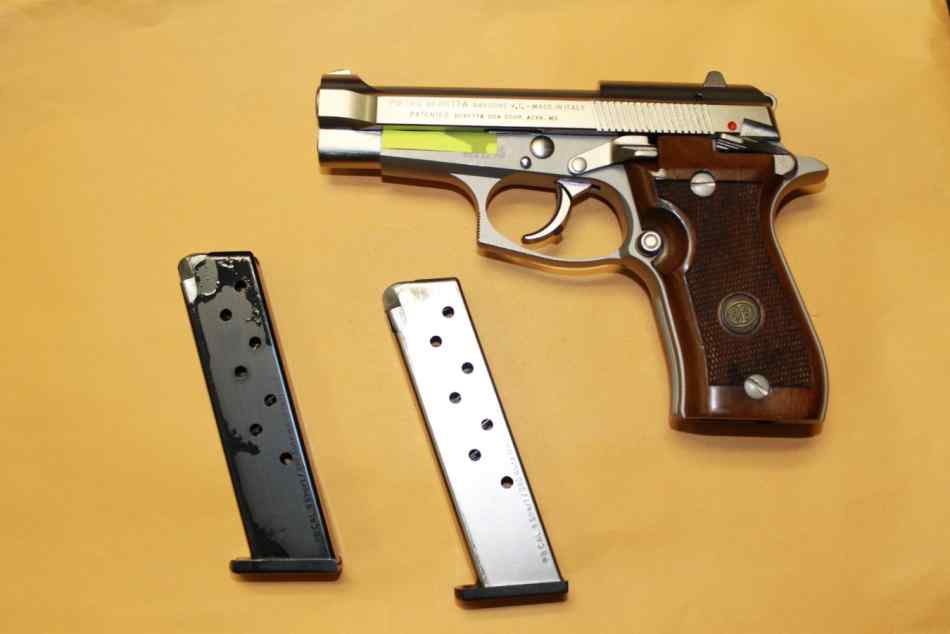 Beretta 85fs nickel .380