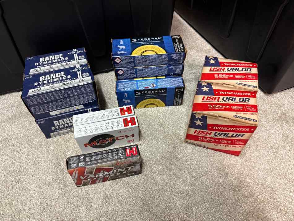 5.56/223 - 600rds FMJ and Soft Points