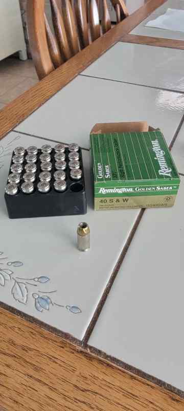 Remington Golden Saber 40 Cal S&amp;W 180 Gr. JHP (25)