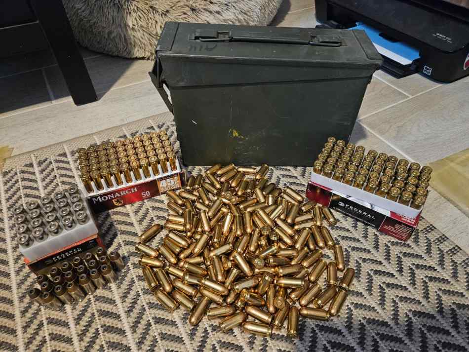 290 Rounds 45 ACP 230gr ammo