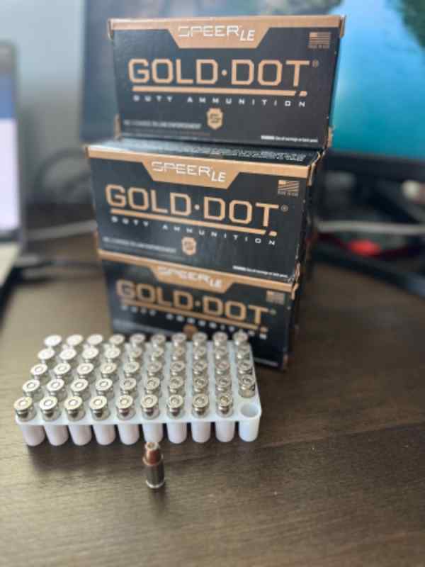 Speer Gold Dot 9mm 124gr. +P Duty Ammunition