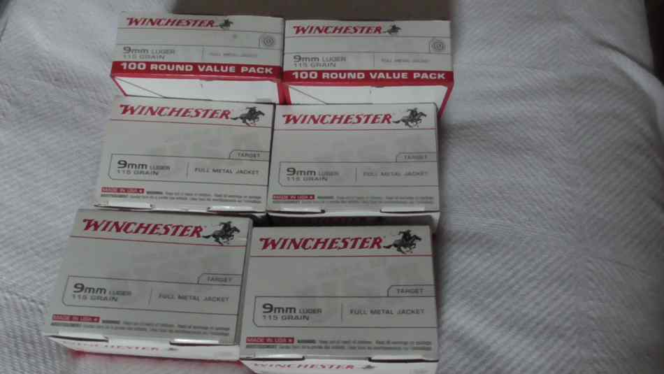 == 600 rds WINCHESTER 9mm 115gr ==