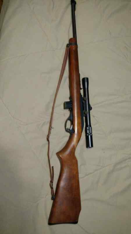 Marlin model 70hc .22 with optic