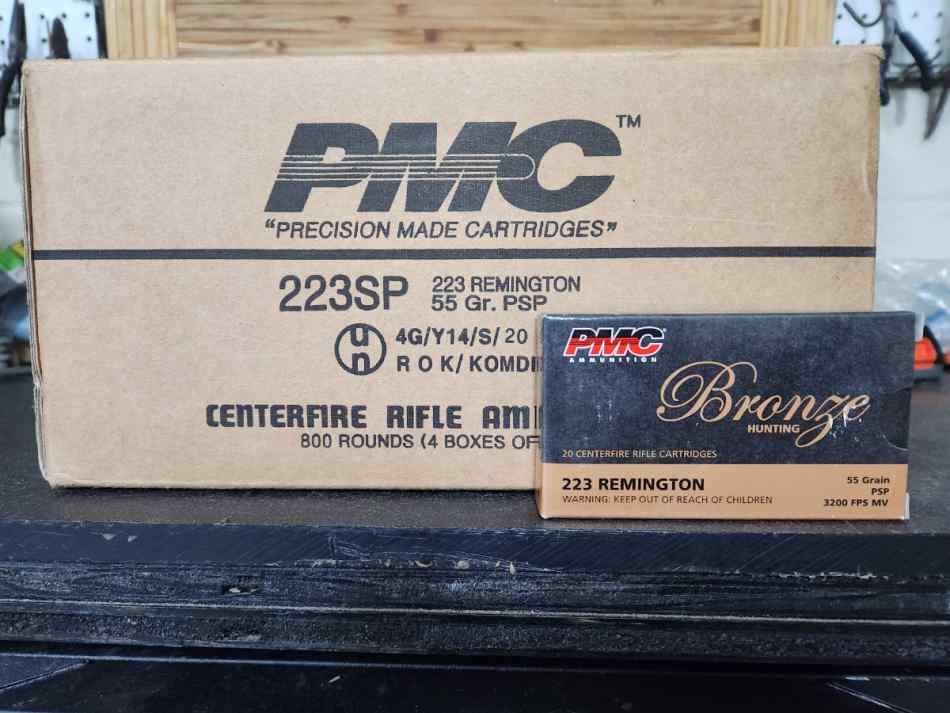 .223 Remington PMC Bronze 55G. PSP  800 Rounds