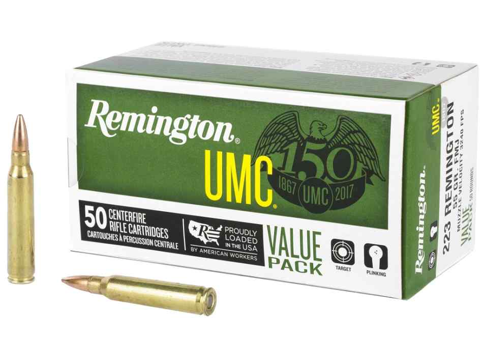 223 (5.56) Remington 55gr FMJ USA Made Ammo 500/1K