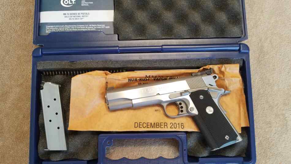 Colt 1911 Gold Cup Trophy Stainless 45 ACP