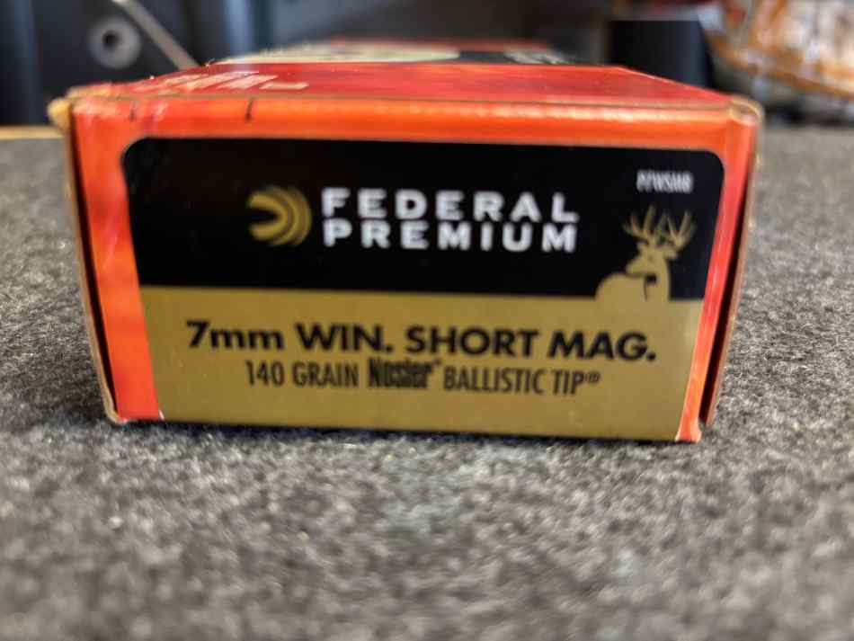 Federal Premium 7mm WSM 140 grain ballistic tip