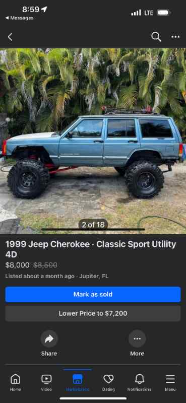 Rebuilt 1999 Jeep Cherokee