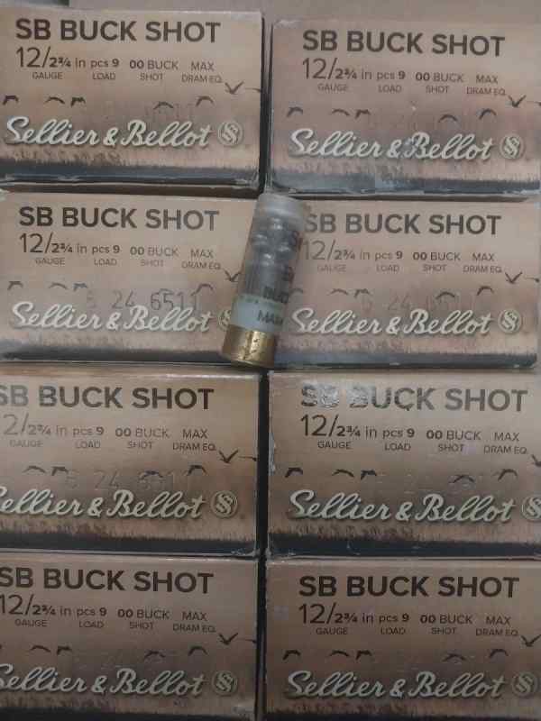 Case of 12G S&amp;B 00 Buck 9 pel for trade for 45acp