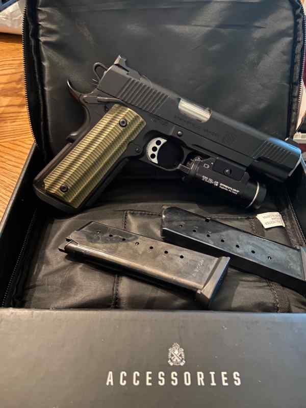 Springfield 1911 railed operator 45 acp 