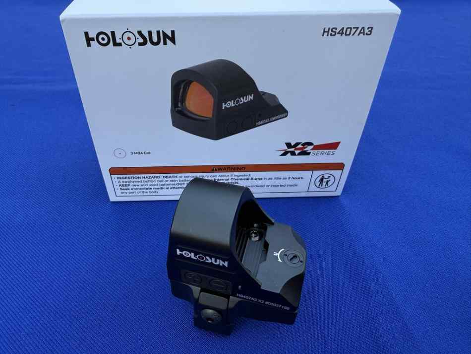 Holosun 407A3 red dot with HK Parts MP5-22 mount