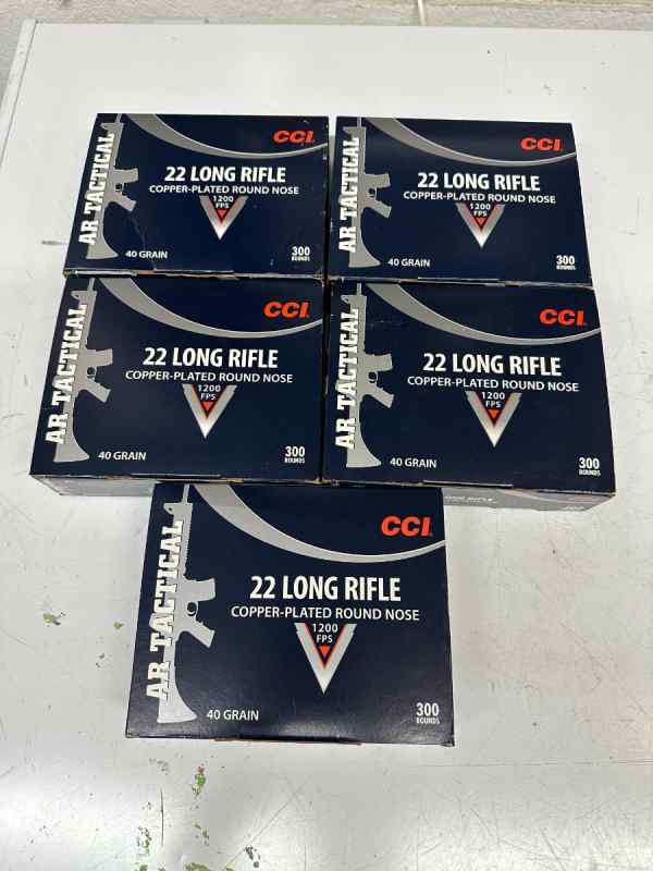 CCI AR Tactical .22 LR AR-22 40gr FMJ 1200 