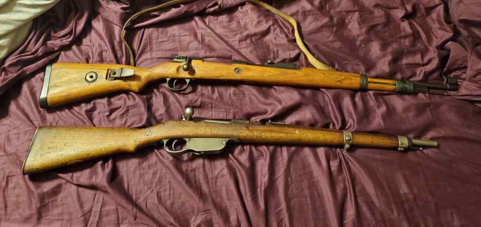 1899 steyr mannlicher and 1943 bnz Kar98