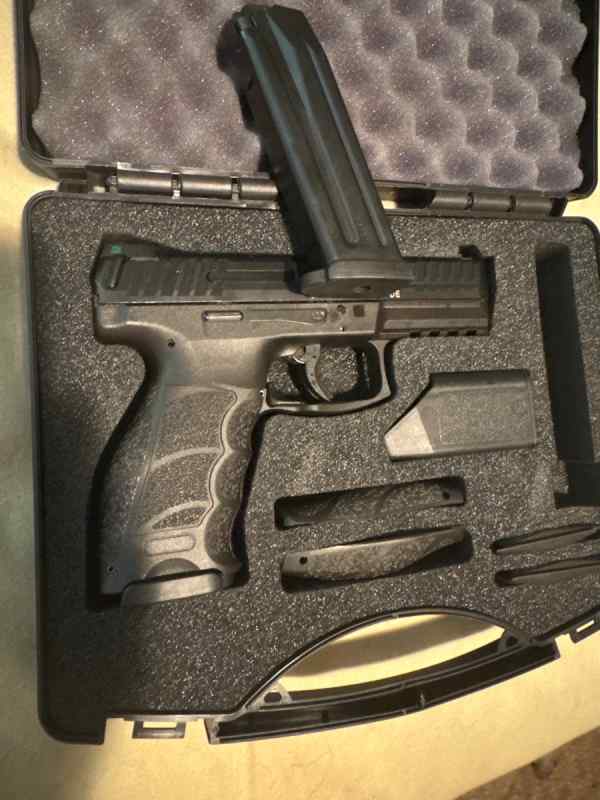 HK VP9 with night sights. 