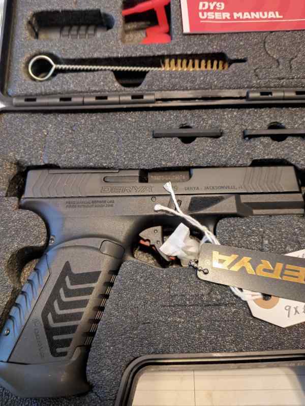 NEW DERYA ARMS DY9 9X19 SEMI AUTO PISTOL