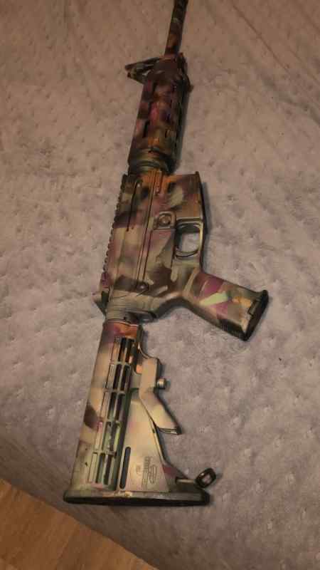 Bushmaster ar15 takes 9mm colt mags 