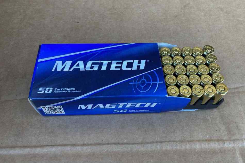 500 rounds 9mm magtech brass ammo in ammocan