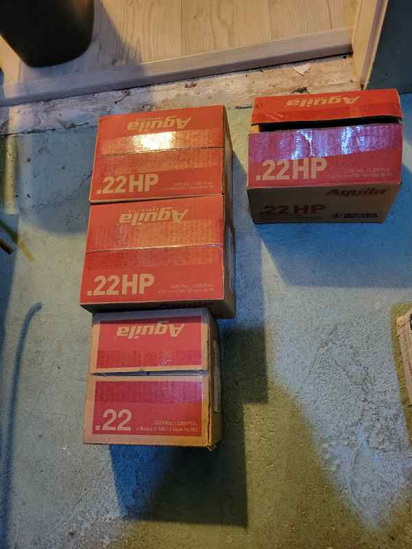 9350+ rounds Aquila 38gr HV .22 ammo