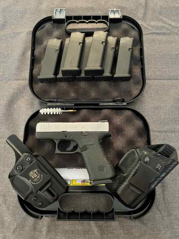 Glock 43X with Extra Mags, Holsters, Gun Box