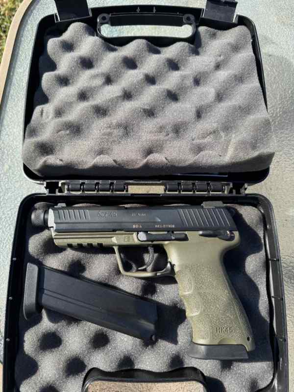 HK45 Tactical V1 .45 ACP OD Green