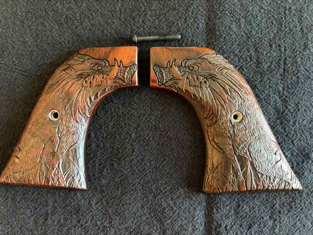 Custom Ruger Single Six and grips for sale