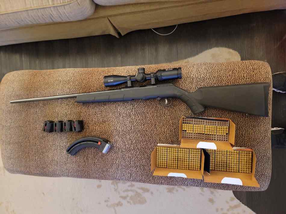 Savage A17 17HMR with AR 223 scope