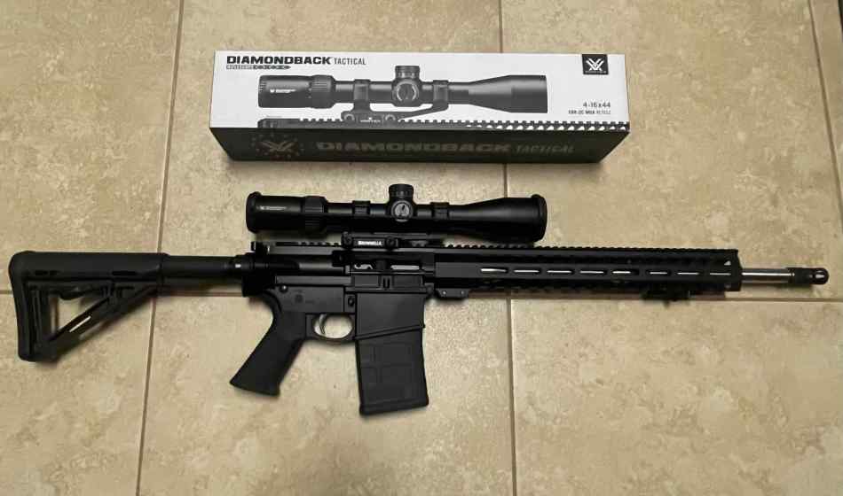 PSA AR10 with scope