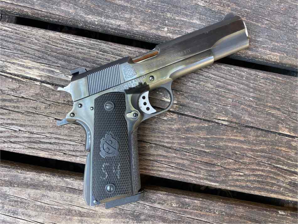 Springfield Armory 1911a1 45acp. (Older).  