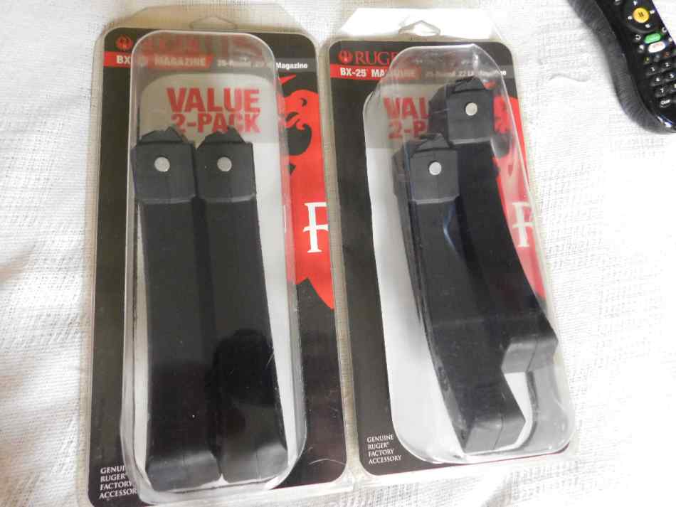 = RUGER BX-25 Mags = .22LR ==(2) packs