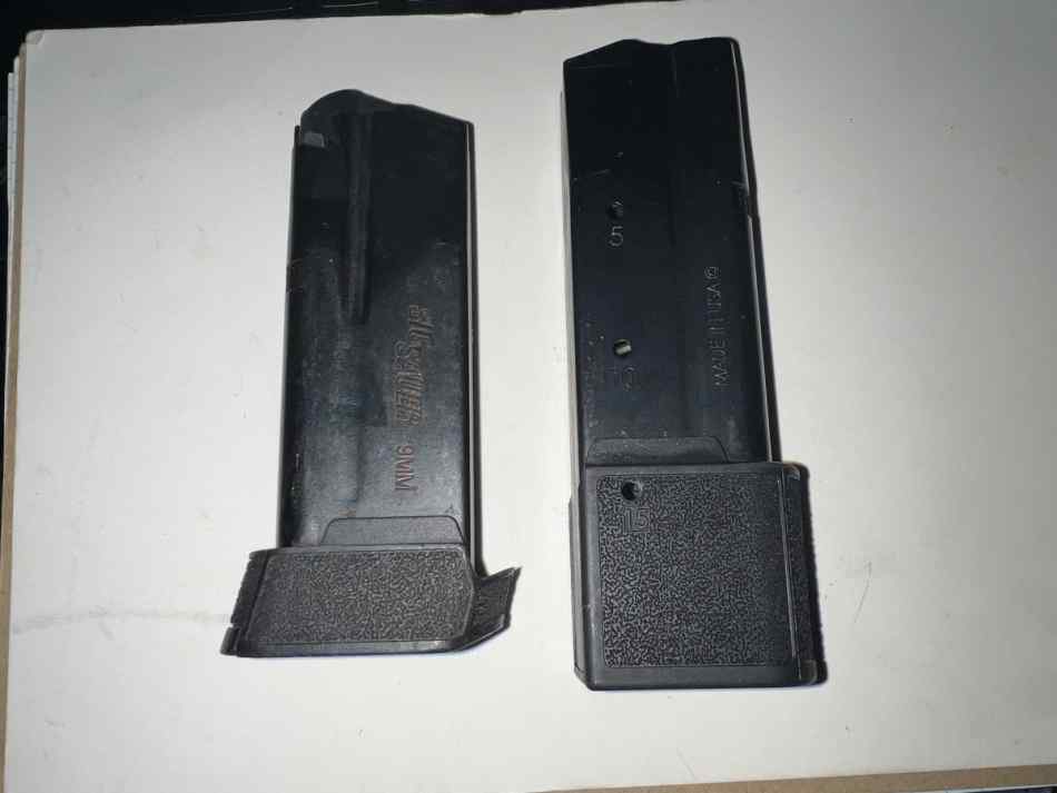 SIG SAUER P365 one 12 and one 15 Rounds magazines 