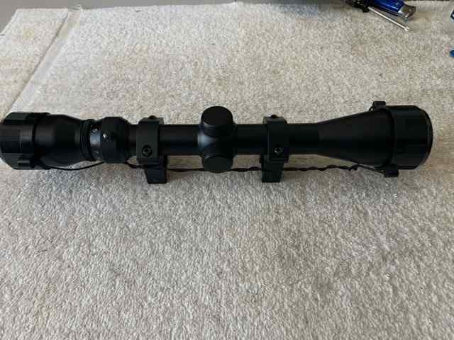 Tasco 3-9 scope with rings