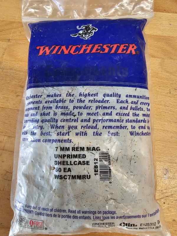 Winchester 7mm Unprimed Brass