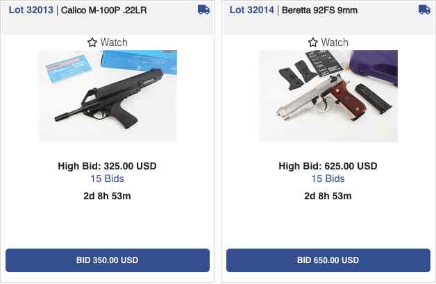 Florida Gun Auction Is Live! End Sunday.