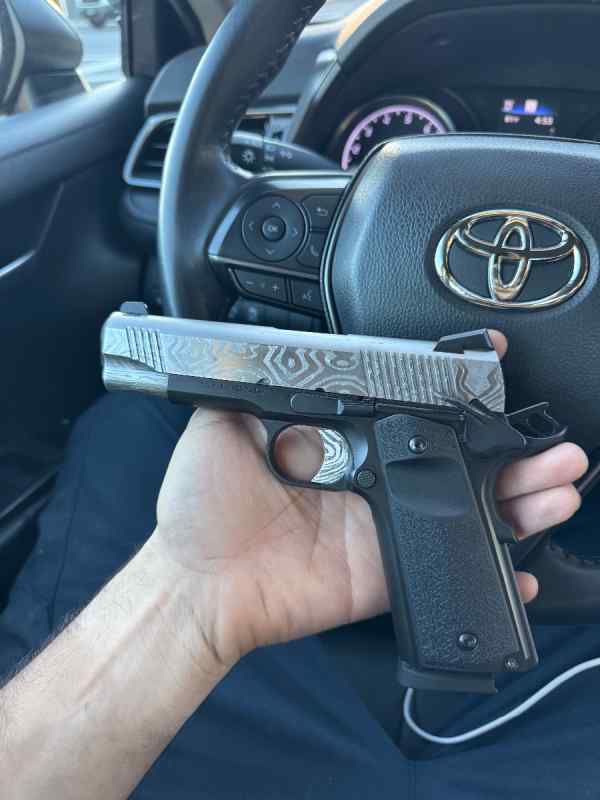 Damascus Style 1911 .45acp