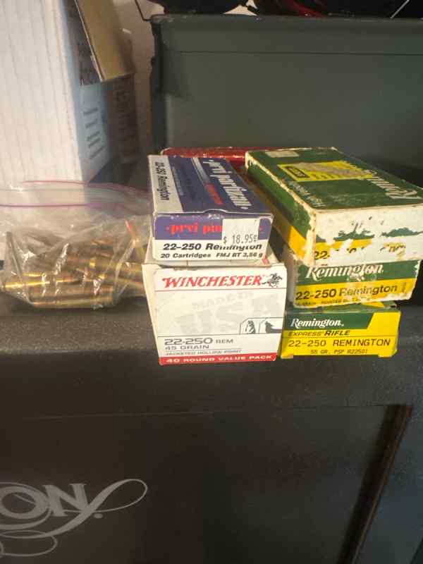 22-250 Ammo 150rds FS or FT