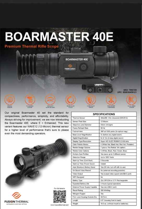 F/S F/T Fusion Thermal scope 