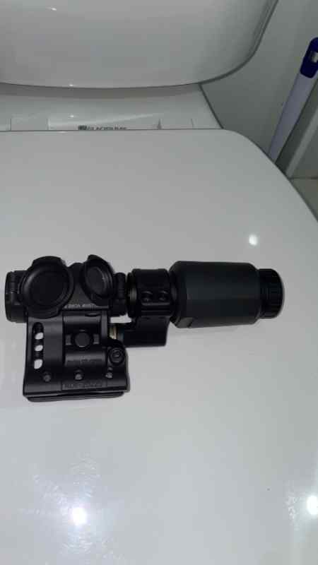 Aimpoint Micro T2 + 3XP Magnifier on Sphur Mount