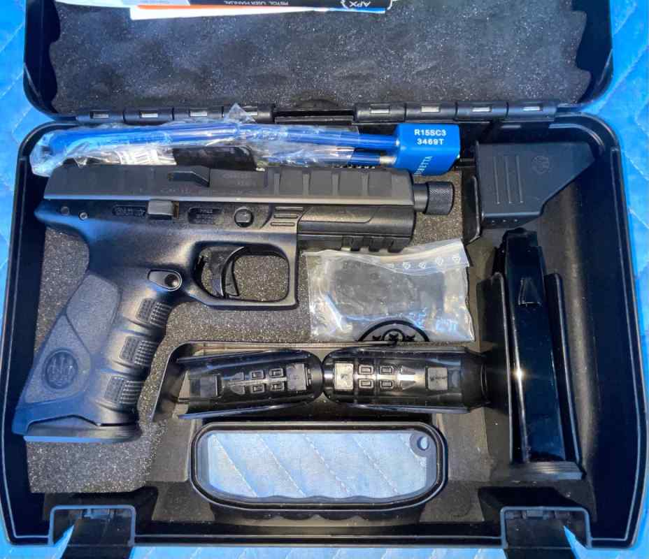 Beretta APX 9MM w/ Extended Barrel + Full Kit Pkg.