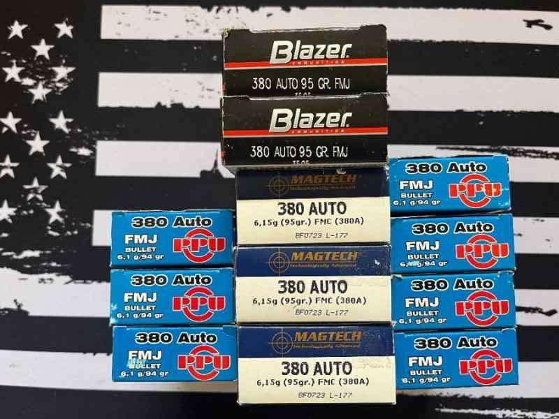 12 Boxes all new factory .380 ACP ammo for $175