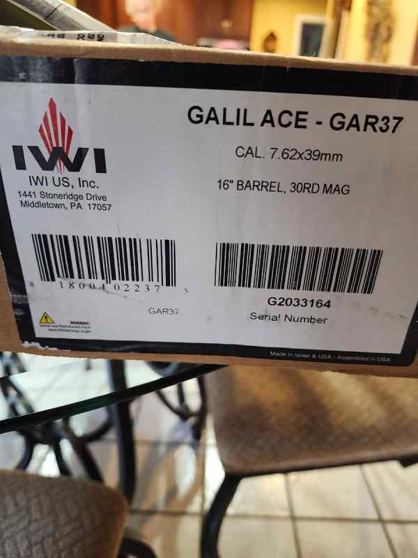 IWI Galil 7.62x39 16&quot; Barrel LNIB unfired