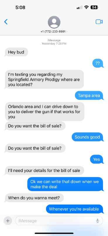 Scammers Text