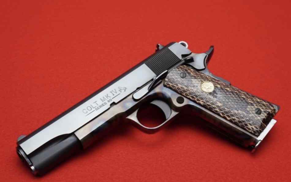 Colt 1911 45acp with Python grips 