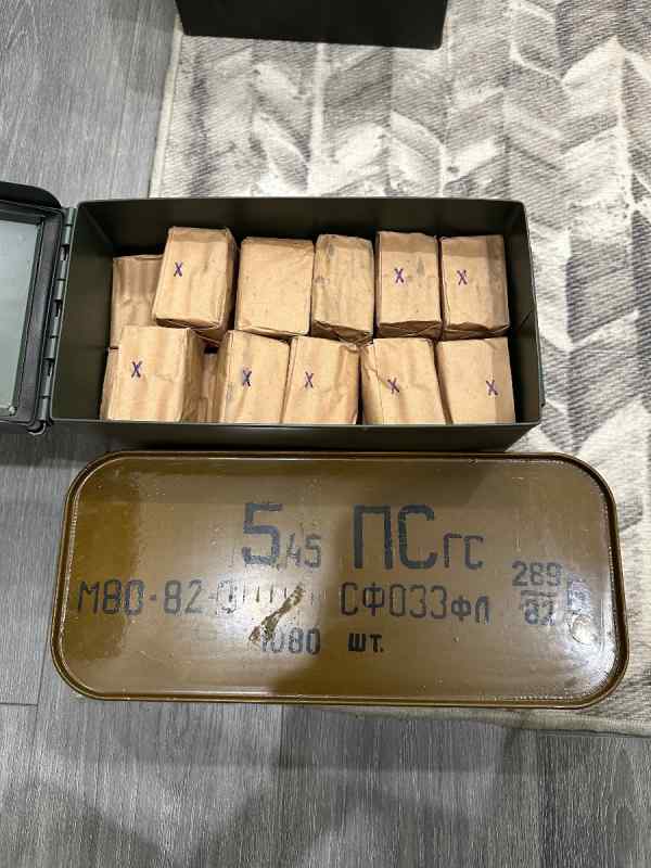 5.45x39 Russian steel cased ammo